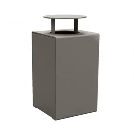 Corbeille KUB acier 120L avec couvercle france collectivités