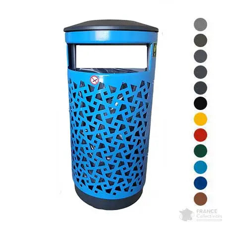Corbeille acier 80L Wellington tri sélectif 1 flux coloris au choix