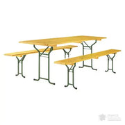 Ensemble brasserie tubulaire 200 x 70 cm - France Collectivités