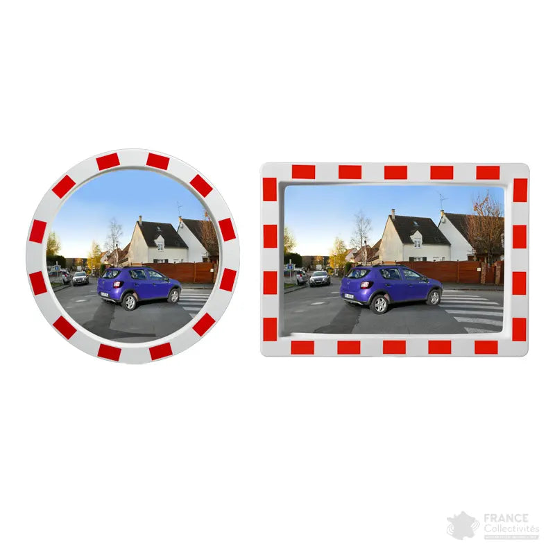 Miroir de circulation industrie et voie privée 90° INOX POLI - France Collectivités