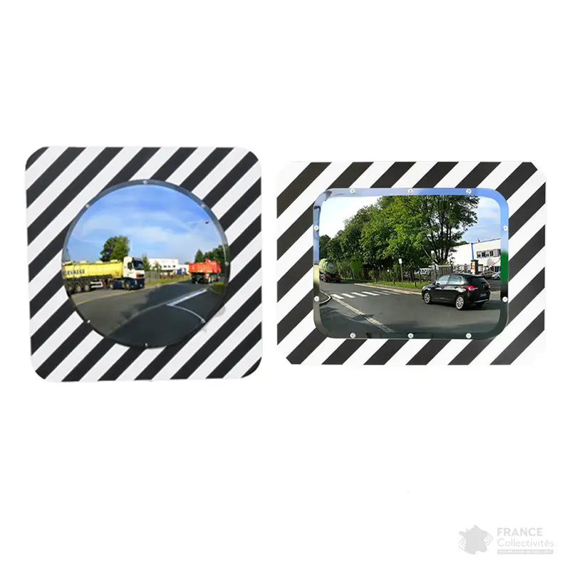 Miroir de circulation routière 90° Ecochok - Gamme Économique - France Collectivités