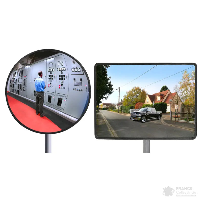 Miroir multi-usages 90° intérieur-extérieur INOX POLI - France Collectivités