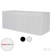 Nappe plissée pour table rectangle "Classic Collection" - France Collectivités