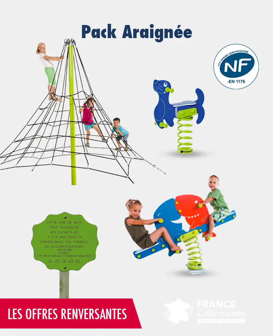 Pack jeux enfants araignée france collectivités