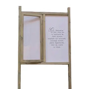 Panneau d'affichage bois 1,30 x 1,30 m demi vitrine france collectivités