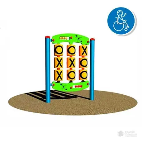 Panneau Sensoriel TIC TAC TOE france collectivités
