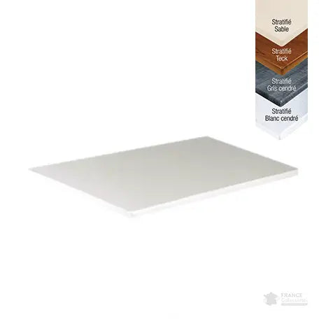 Plateau rectangulaire stratifié 120 x 80 cm - France Collectivités