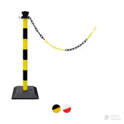 Extension Kit 2 poteaux plastique monobloc avec base à lester + 2m de chaîne - France Collectivités