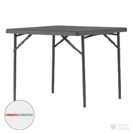 Table carrée pliante plastique 91 x 91 cm "Classic Collection" - France Collectivités