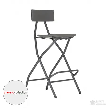 Tabouret haut pliant plastique pour tables de cocktail "Classic Collection" - France Collectivités