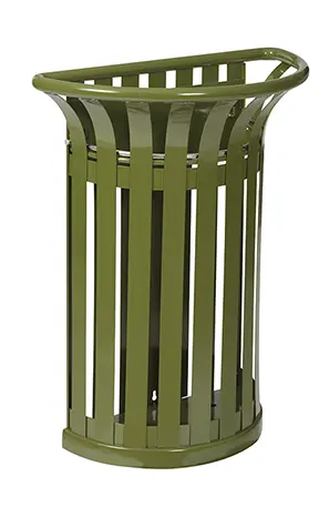 Corbeille Tulipe demi ronde 35 litres Rossignol