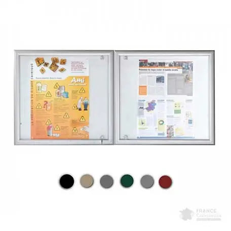 Vitrine extérieure Reverso double porte france collectivités