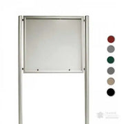 Vitrine extérieure Reverso simple face sur piètement france collectivités