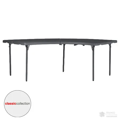 Table pliante plastique en arrondie 232 x 76 cm "Classic Collection" - France Collectivités