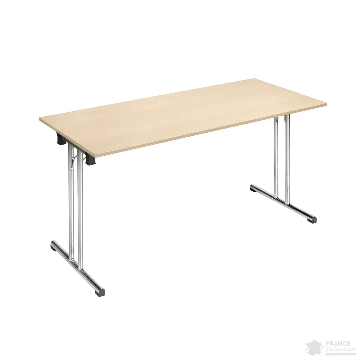 Table pliante mélaminée pieds chromés - France Collectivités