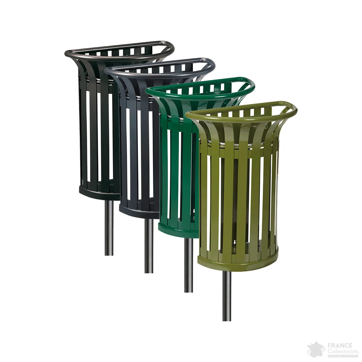Corbeille Tulipe demi ronde 35 litres Rossignol
