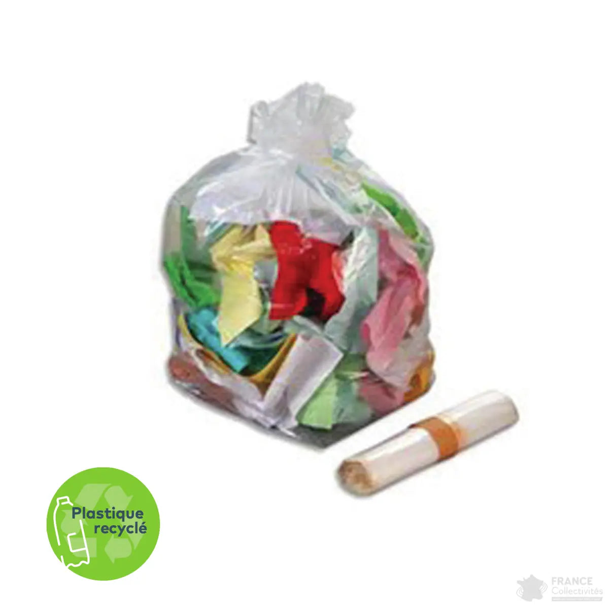 Lot de 100 sacs-poubelle 110L transparents Bagy green Rossignol