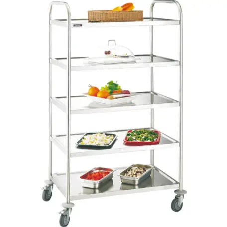 Chariot inox 5 plateaux Casselin