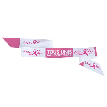 Ruban d'inauguration Octobre Rose france collectivités