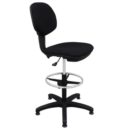 Tabouret assis-debout en tissu noir réglable en hauteur Budget france collectivités