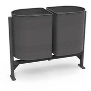 Corbeille en acier 2x110L europa
