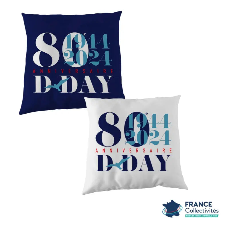 Coussin 35 x 35cm - 80e anniversaire du débarquement france collectivités