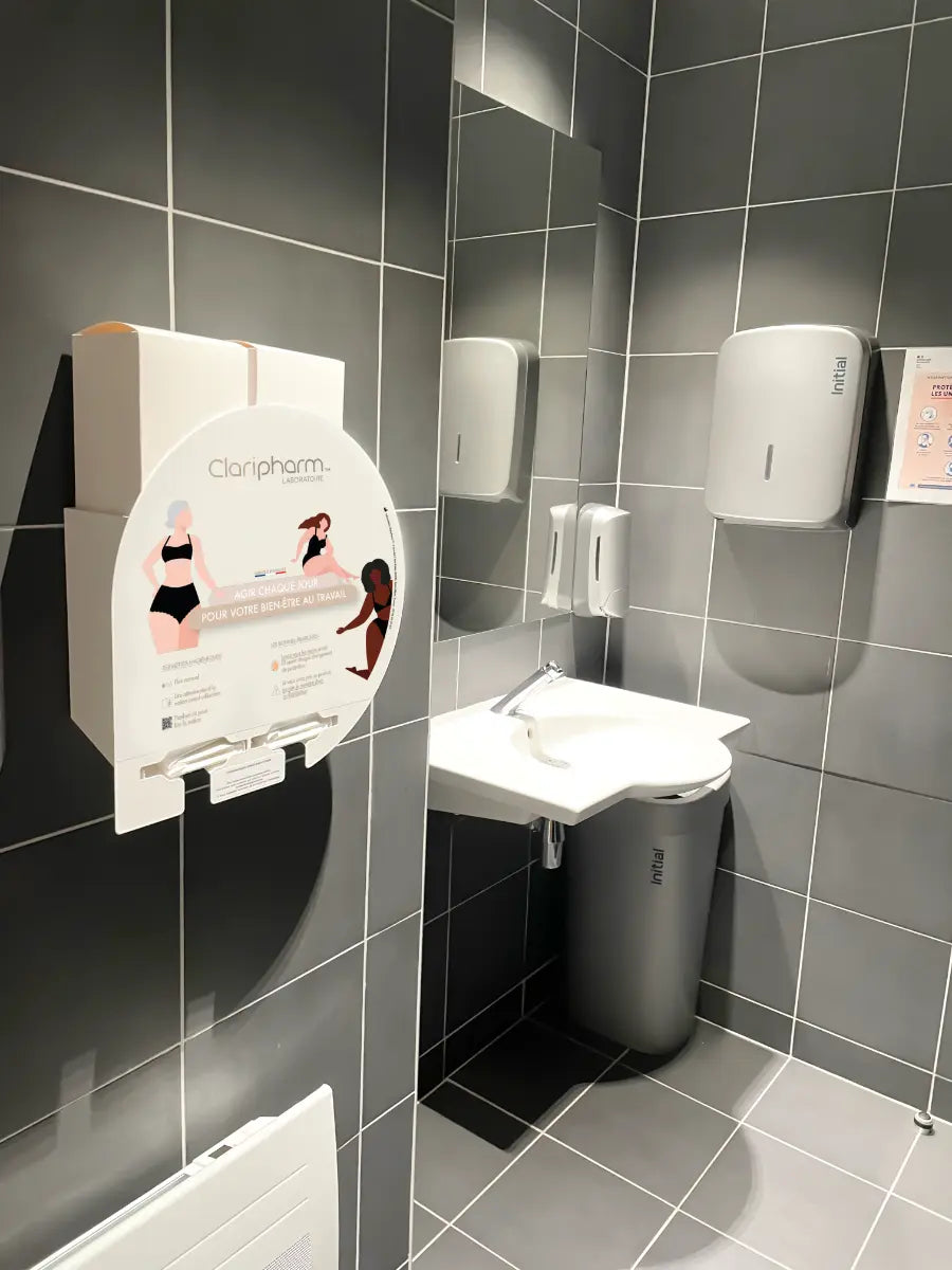 Distributeur de protections périodiques Goutte france collectivités