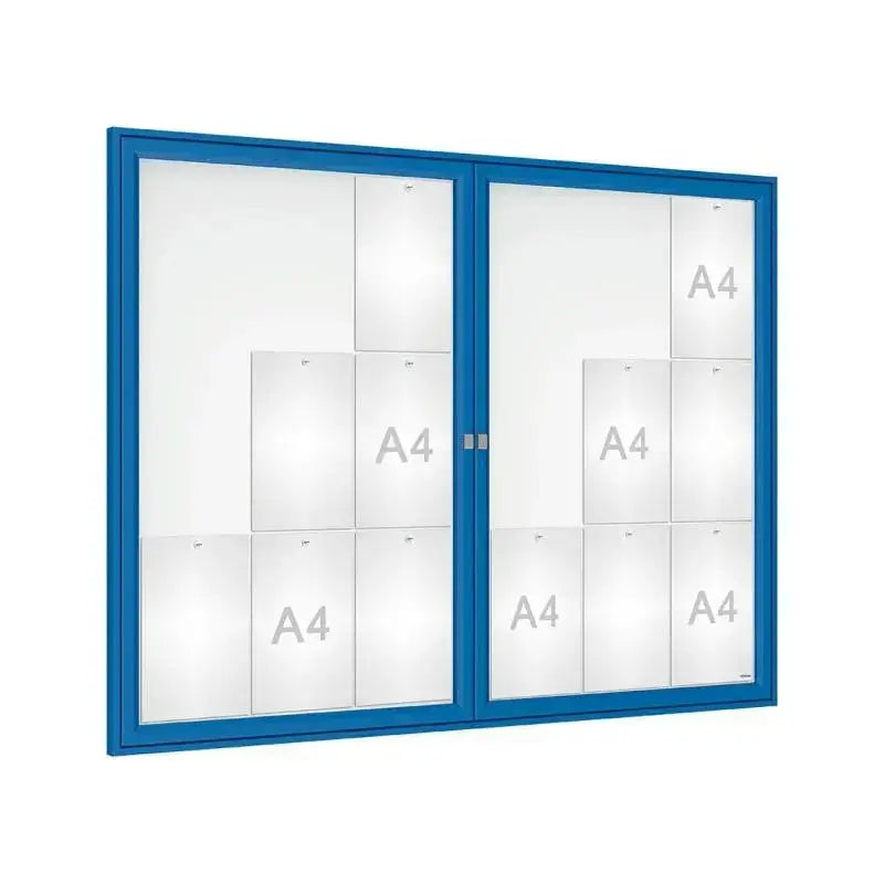 Vitrine Tradition double battant murale ou sur poteaux