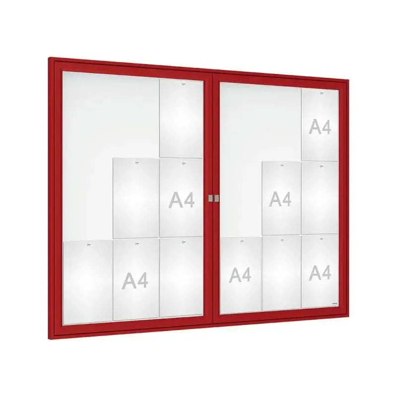 Vitrine Tradition double battant murale ou sur poteaux