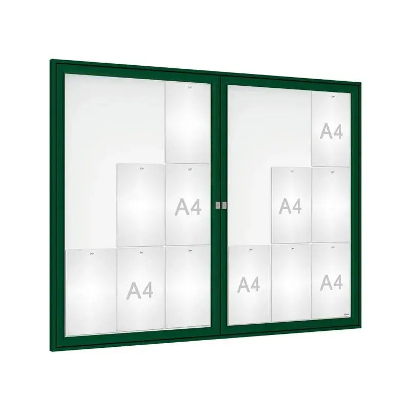 Vitrine Tradition double battant murale ou sur poteaux
