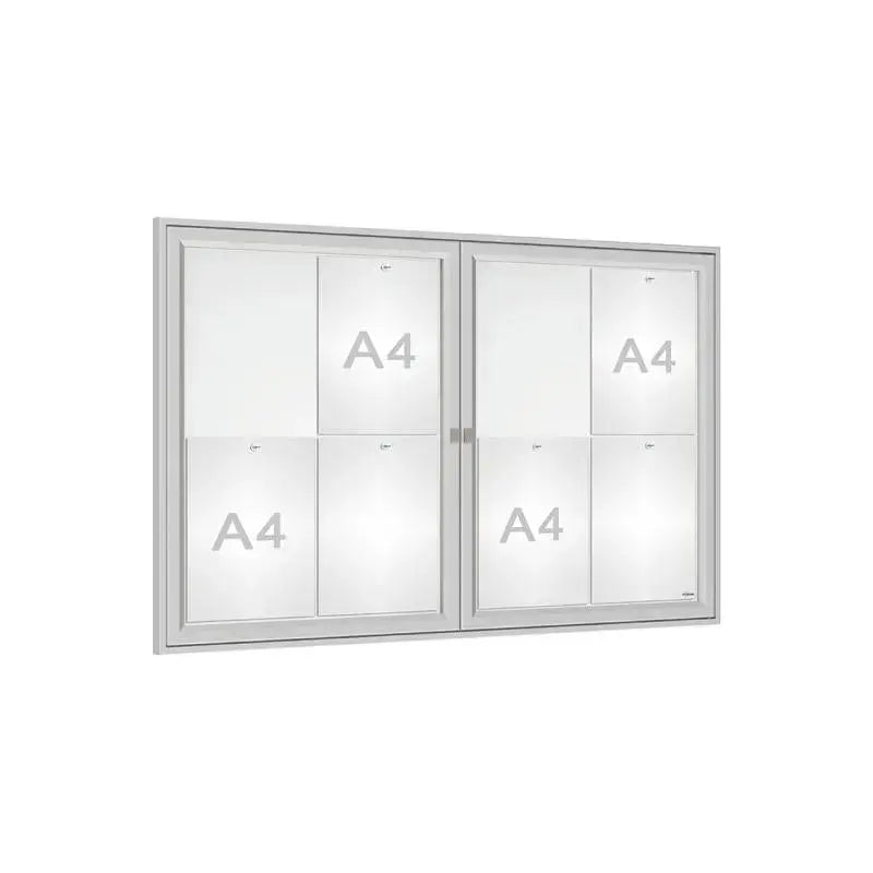 Vitrine Tradition double battant murale ou sur poteaux