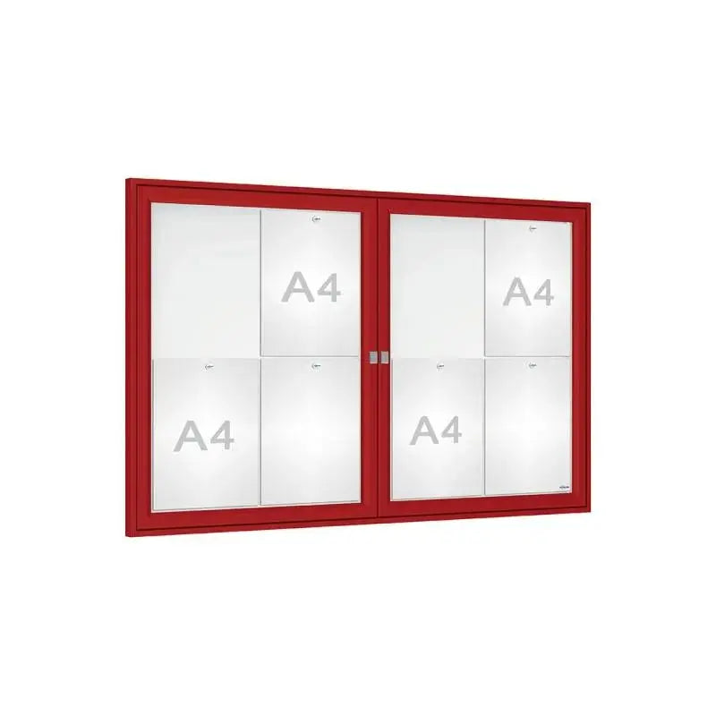 Vitrine Tradition double battant murale ou sur poteaux