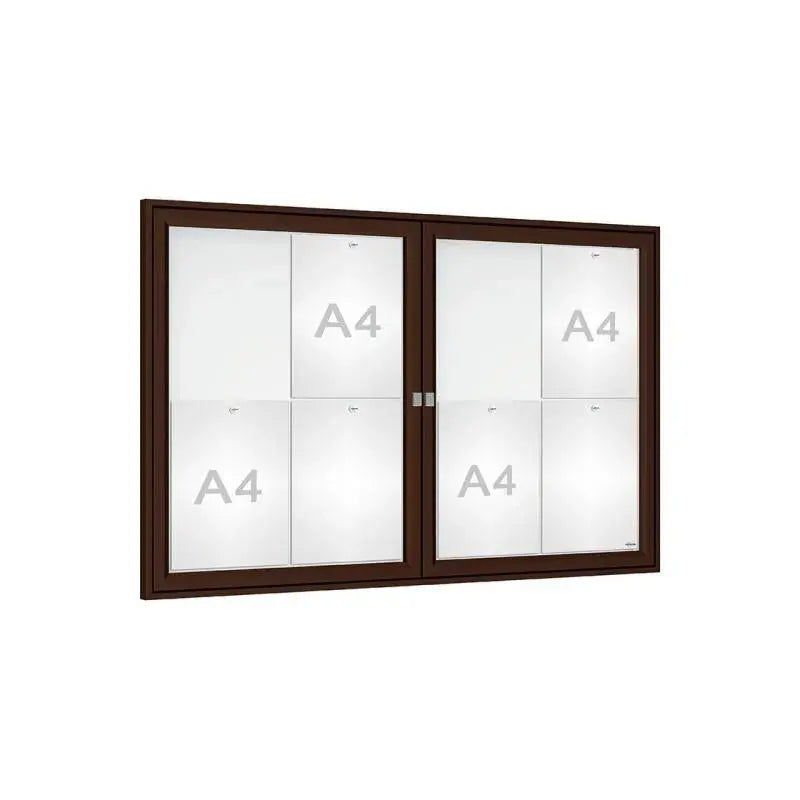 Vitrine Tradition double battant murale ou sur poteaux