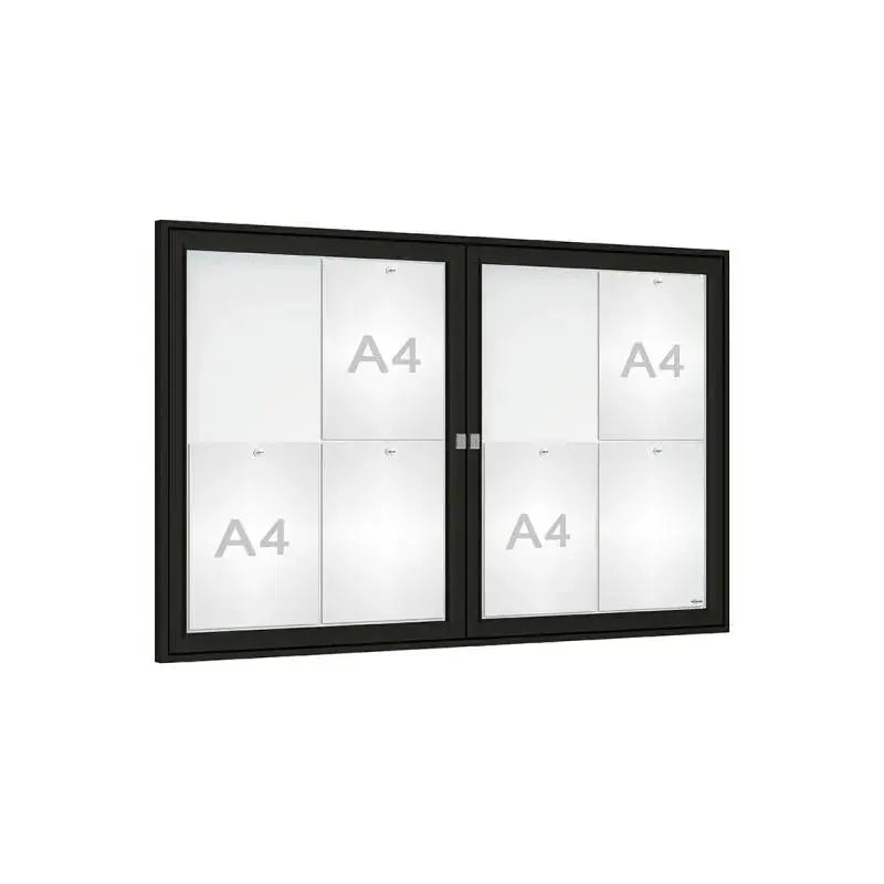 Vitrine Tradition double battant murale ou sur poteaux