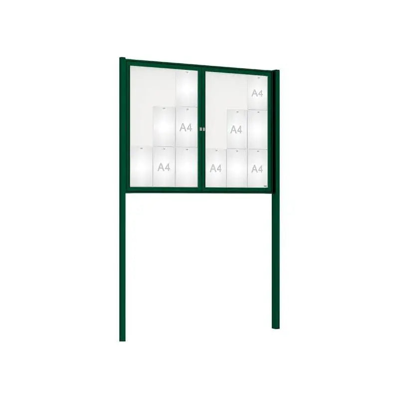 Vitrine Tradition double battant murale ou sur poteaux