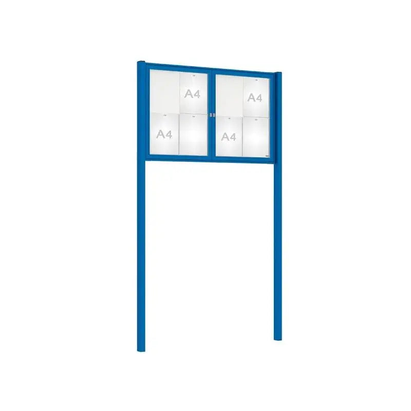 Vitrine Tradition double battant murale ou sur poteaux
