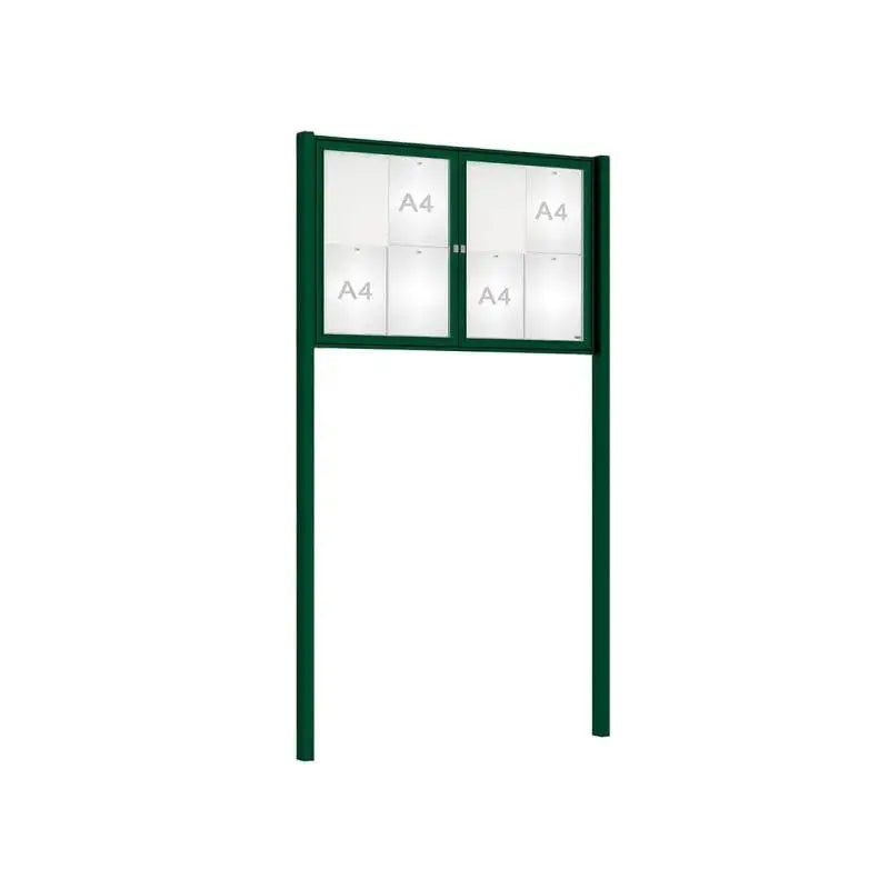 Vitrine Tradition double battant murale ou sur poteaux