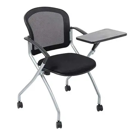 Chaise roulante avec tablette-écritoire Spacemesh (lot de 2) - France Collectivités