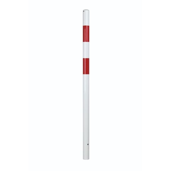 potelet Ø 60 mm H 1400 mm rouge-blanc