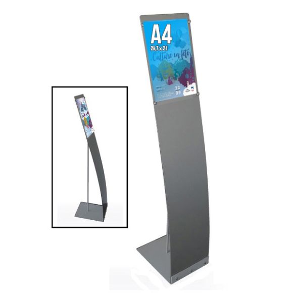 Porte-visuel A4 arc-alu