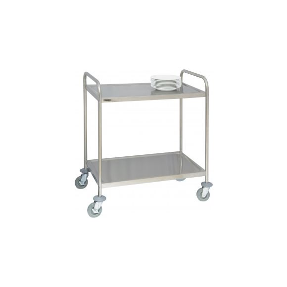 CCI2 chariot en inox 2 plateaux