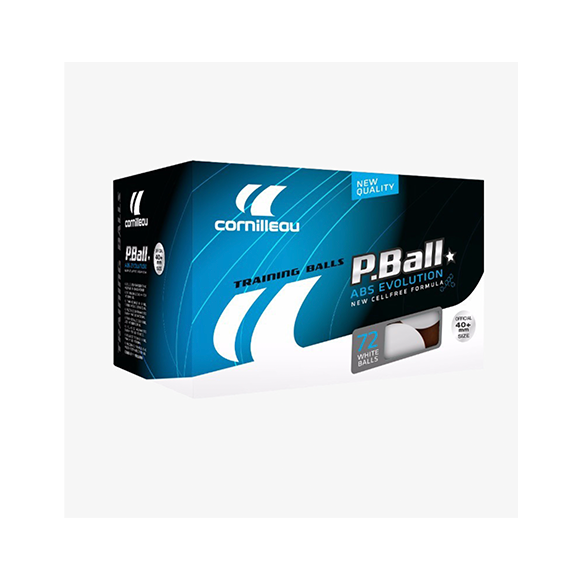 Lot de 72 balles de ping pong ABS Evolution blanches