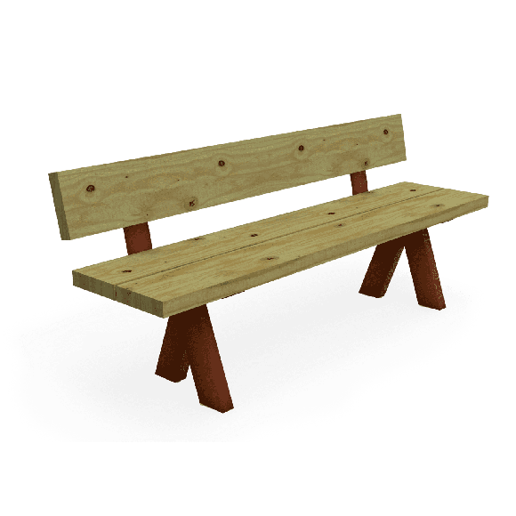 Banc bois naturel Olea