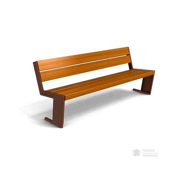 Banc bois et fonte Quatre