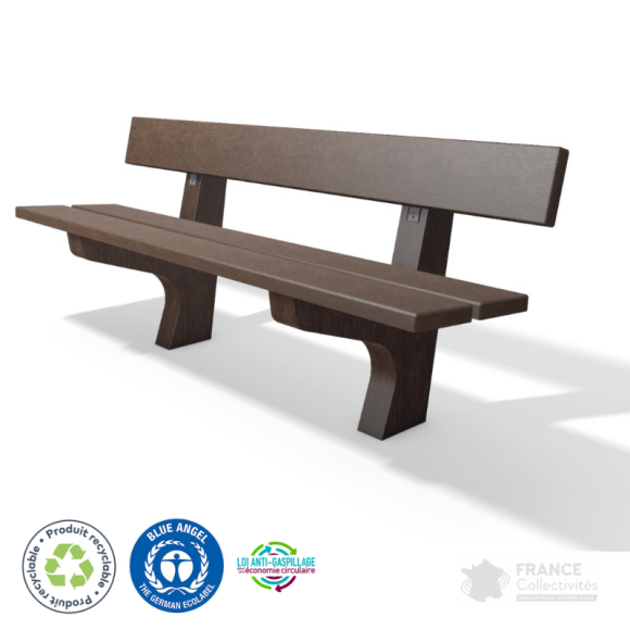 Banc en plastique recyclé Highlands