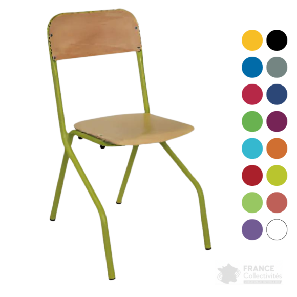 Chaise 4 pieds appui sur table pour primaire Mathéo