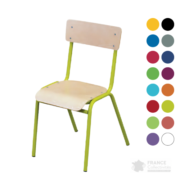 Chaise 4 pieds maternelle Loanne