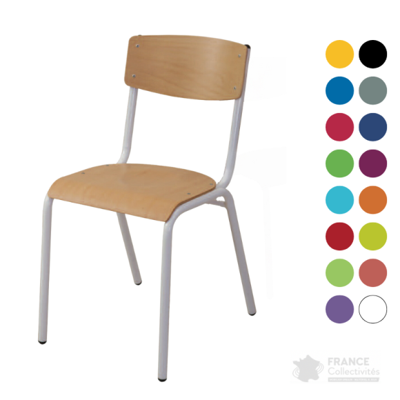 Chaise 4 pieds pour école primaire Owen