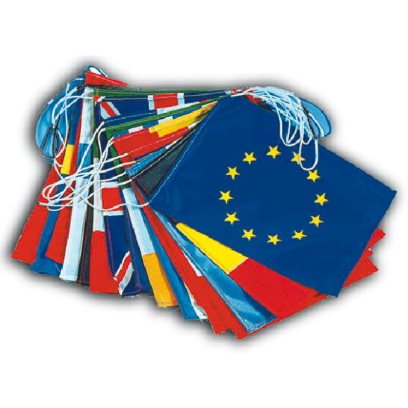 Guirlande drapeaux des pays de l'UE 10 m