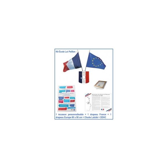 kit-ecole-loi-peillon-1-ecusson-personnalisable-2-drapeaux-charte-laicite-ddhc